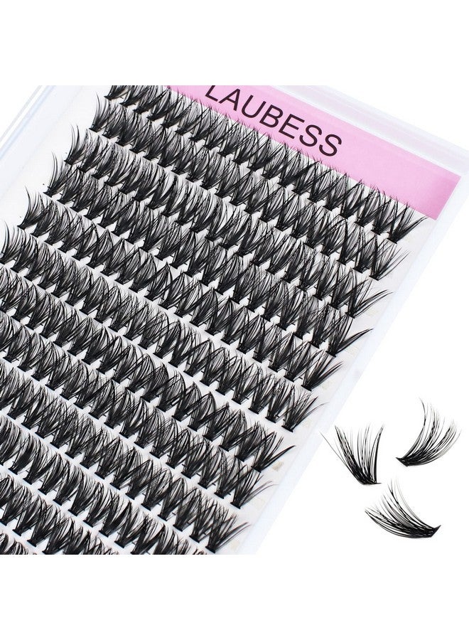 Individual Lashes 14 18Mm 240Pcs Cluster Lashes Natural Look Mixed Tray Diy Eyelash Extension Volume Lash Clusters Eyelashes Long Individual Lash Extensions (40D 0.07D 14 18Mm)