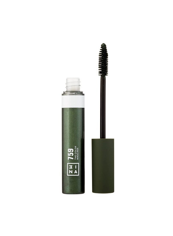 The Color Mascara 759 Dark Green Colored Mascara Coats Eyelashes With Fun Color Washable Clump Free Volumizing Mascara In Bold Colors Colorful Vegan And Cruelty Free Makeup 0.47 Fl. Oz