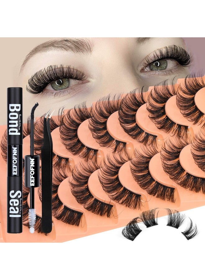 Diy Lash Extension Kit Natural Lash Clusters D Curl Eyelash Extension Kit With Lash Bond And Seal Eyelashes Tweezers 9 16Mm Individual Lashes Kit Diy At Home By Eefofnn