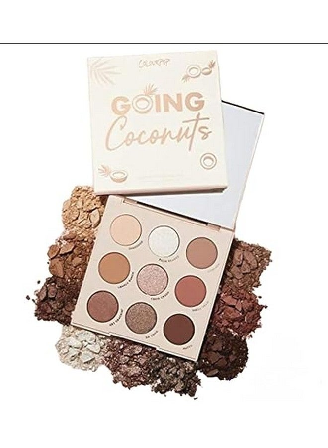 ''Going Coconuts'' Shadow Palette 9 Pan Eyeshadow Palette Full Size No Box 0.03 Ounce