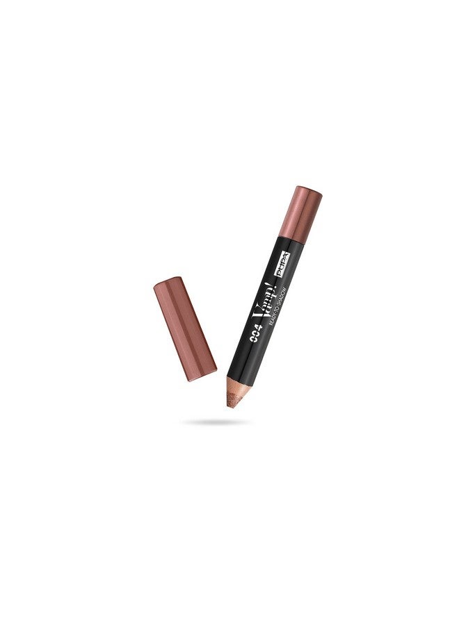 Milano Vamp! Ready To Shadow 004 Hot Copper Creamy Pigmented Powder Shadow Stick With Compact Pencil Applicator Blend Smudge And Shape With Ease Paraben Free Formula 0.04 Oz