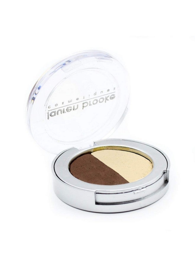 Pressed Eyeshadow Duo Natural Organic Makeup (Chestnut/Vanilla Creme)