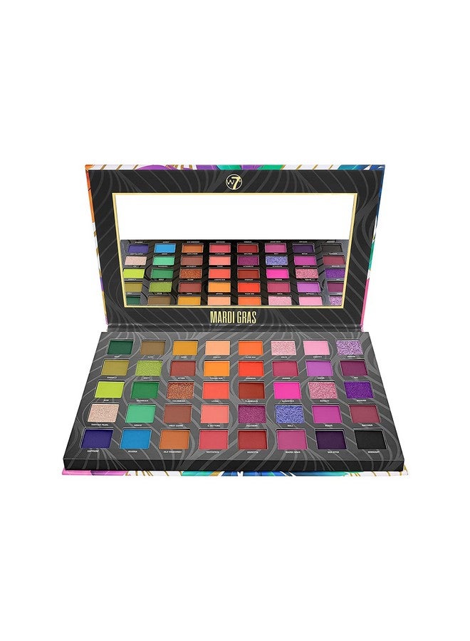 Mardi Gras Pressed Pigment Palette 40 High Impact Party Colors Flawless Long Lasting Bold Makeup