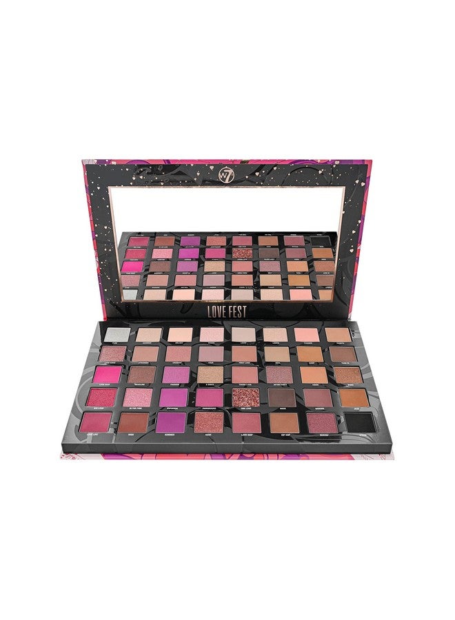 Love Fest Pressed Pigment Palette 40 Playful Party Colors With Matte Shimmer Glitters Flawless Long Lasting Bold Makeup