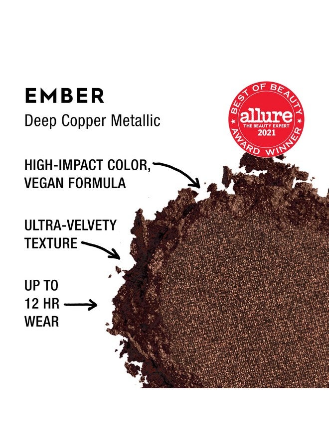 24/7 Eyeshadow Compact Award Winning & Long Lasting Eye Makeup Up To 12 Hour Wear Ultra Blendable Pigmented Color Vegan Formula Ember (Deep Copper Metallic)