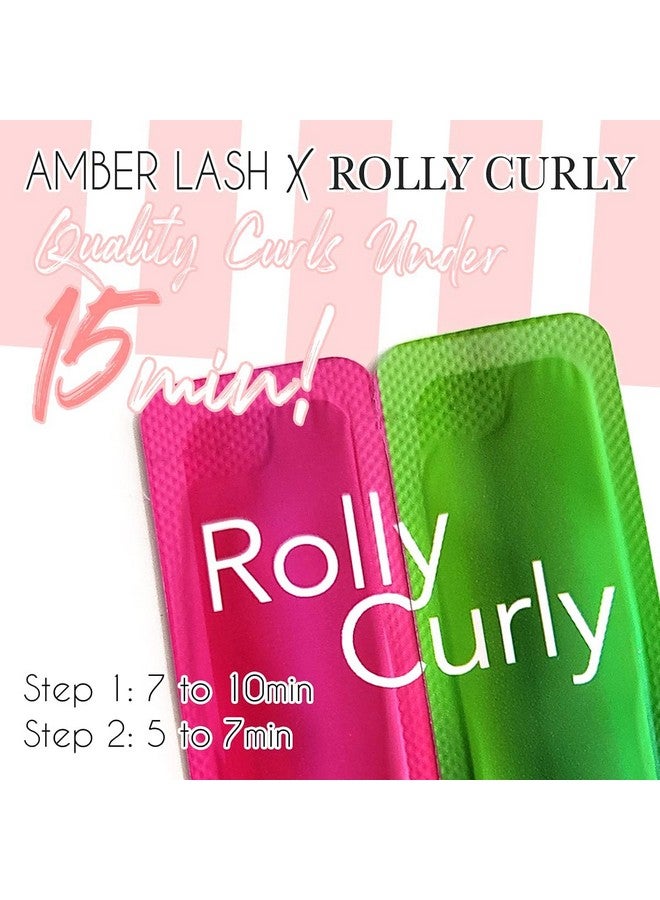 Eyelash Lifting And Eyebrow Lamination Solutions Step 1 And 2 By Rolly Curly Professional Lash Perm And Brow Lift 10 Individual Packets Each