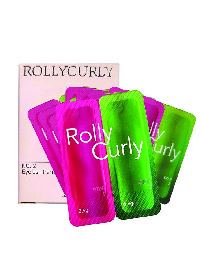 Eyelash Lifting And Eyebrow Lamination Solutions Step 1 And 2 By Rolly Curly Professional Lash Perm And Brow Lift 10 Individual Packets Each
