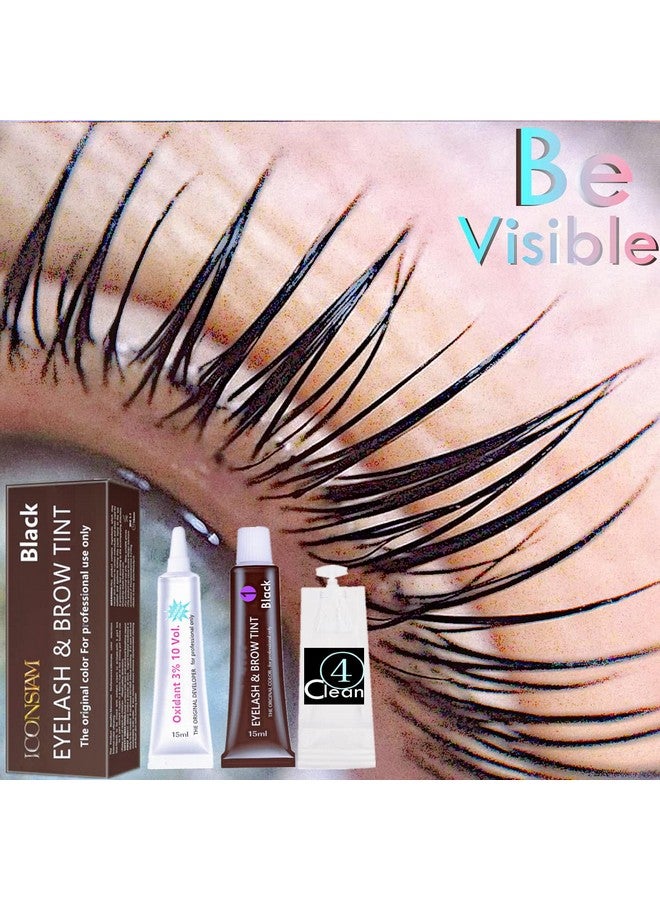 Black Lash T I N T Kit Keratin Black Eyelash D Y E And Eyebrow T I N T 6 Week Voluminous Brow T Int T Inting Look For Lash Perm/Lift/Lamination Treatment (Black Eyelash T Int Kit Only)