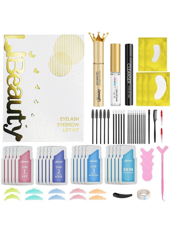 Eyelash Lift Kit Brow Lamination Kit With Lash Growth Serum New Eyebrow Perm Kit Can Last 6 8 Weeks Home & Salon Use Black