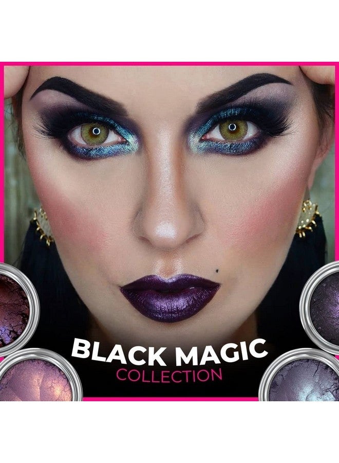 Eyeshadow Longer Lasting With No Creasing 100% Vegan And Cruelty Free Loose Mineral Powder Handmade In Usa (Black Magic)