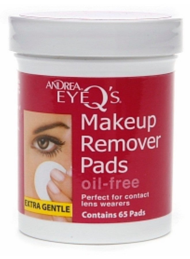 Eye Q'S Eye Make Up Remover Pads Oil Free 65 Each (Pack Of 8)