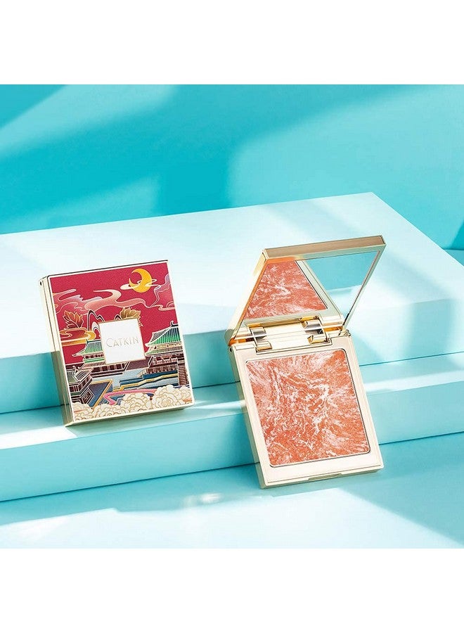 Cheek Blush Bake Shimmer Pink Peach Multi Blusher Natural Powder Palette 10G (C04 Shimmer)