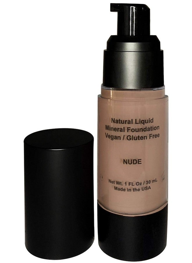 100% Natural Foundation Organic Vegan Aloe Based Natural Sun Protection Gluten Free Cruelty Free Made In The Usa 1Fl Oz. (Nude)