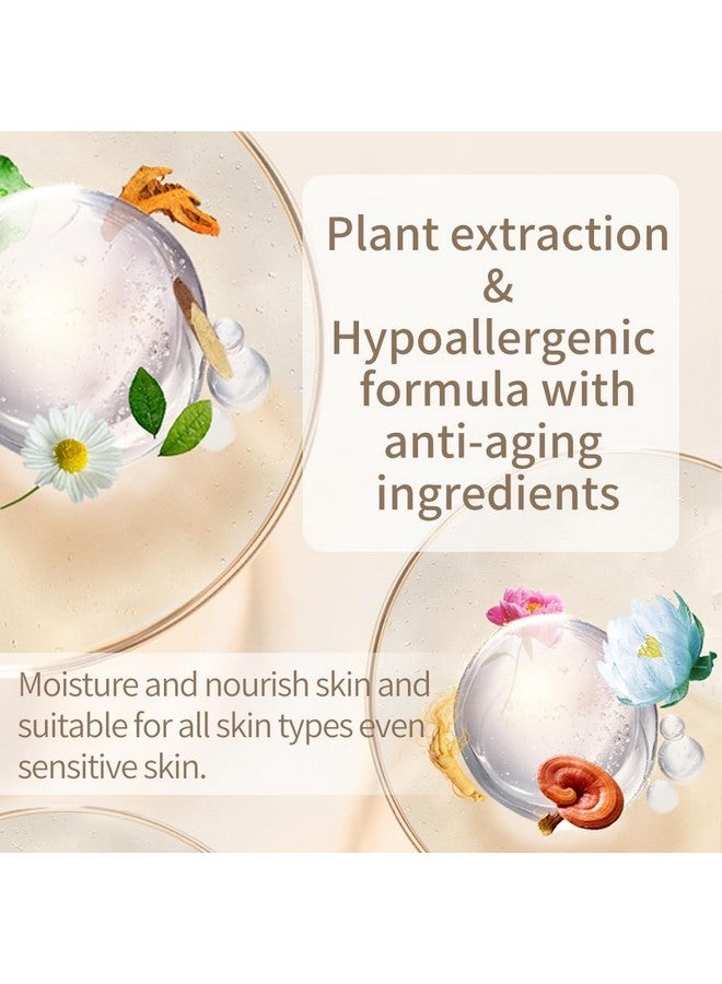 Phoenix Cushion Foundation Buildable Coverage Anti Aging Serum Formula Makeup Breathable Thin Sheer Satin Finish Refill Included Natural Beige 0.46 Oz X 2