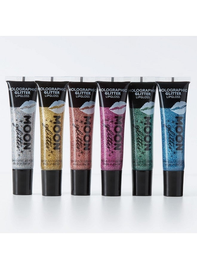 Holographic Glitter Lipgloss By Moon Glitter 0.50Fl Oz Set Of 6