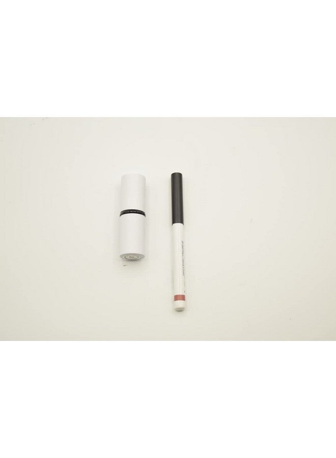 Mario'S Lip Lift Kit Pink Nude:: Ultra Suede Lipstick In Sam And Sculpting Lip Pencil In Hugh