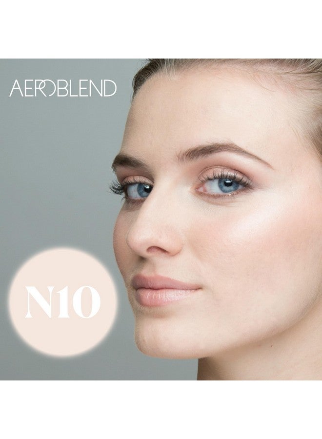 Airbrush Foundation Makeup (N10) Professional Water Based Buildable Long Wearing For All Skin Types 1 Oz