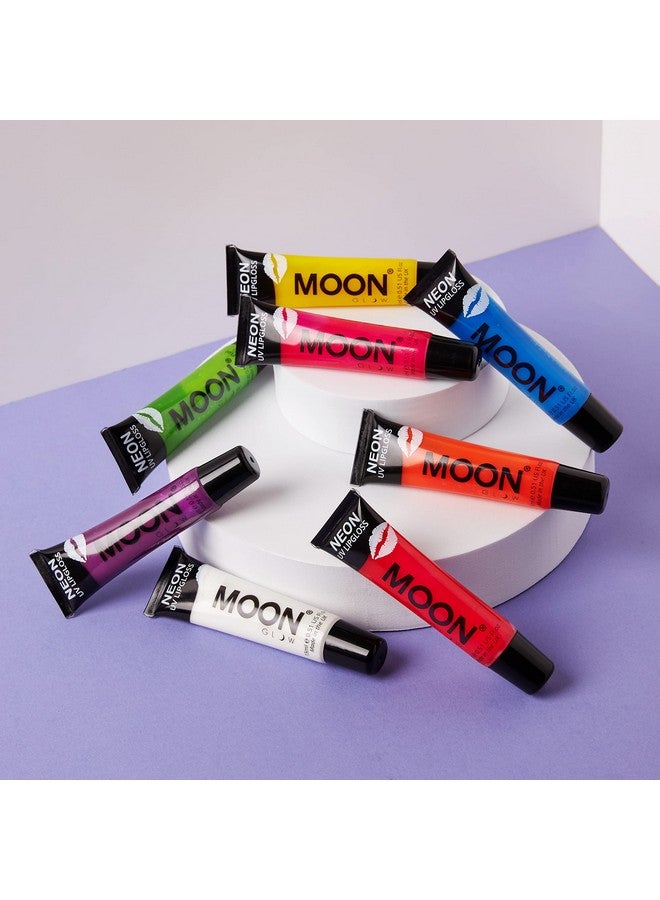 Blacklight Neon Lip Gloss 0.5Oz Set Of 8 Scented And Glows Brightly Under Uv/Blacklight!