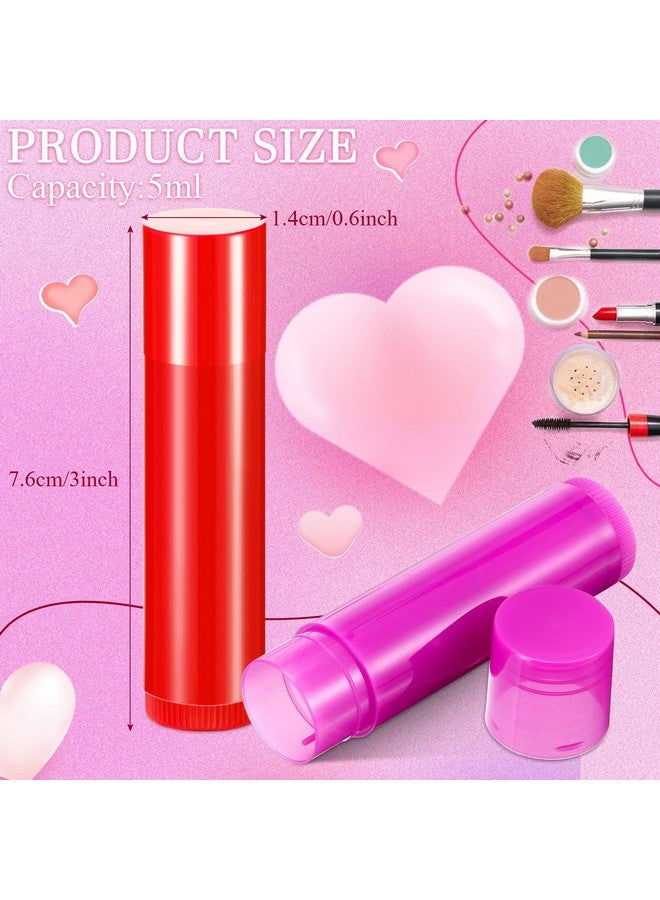 128 Pieces Lip Balm Tubes 5 Ml Refillable Rotatable Plastic Lipstick Tubes Empty Lip Gloss Balm Containers Diy Lip Gloss Balm Tube Holder For Diy Cosmetic 8 Colors