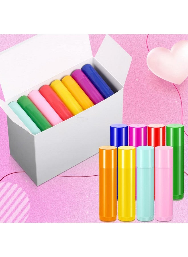 128 Pieces Lip Balm Tubes 5 Ml Refillable Rotatable Plastic Lipstick Tubes Empty Lip Gloss Balm Containers Diy Lip Gloss Balm Tube Holder For Diy Cosmetic 8 Colors