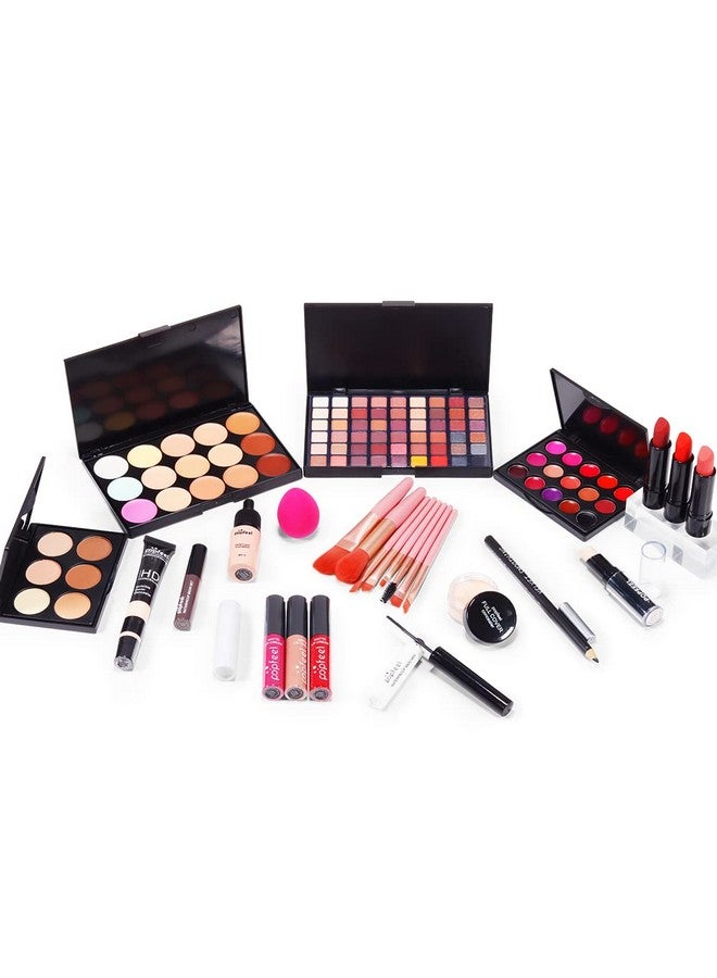 Makeup Kit All In One Makeup Gift Set For Women Full Kit Eyeshadow Palette Lip Gloss Set Lipstick Blush Foundation Concealer Mascara Eyebrow Pencilinclude Makeup Brush Set (Kit019)