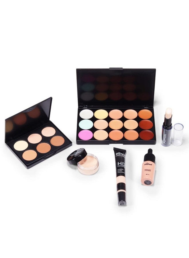 Makeup Kit All In One Makeup Gift Set For Women Full Kit Eyeshadow Palette Lip Gloss Set Lipstick Blush Foundation Concealer Mascara Eyebrow Pencilinclude Makeup Brush Set (Kit019)