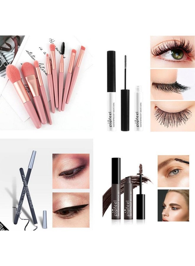 Makeup Kit All In One Makeup Gift Set For Women Full Kit Eyeshadow Palette Lip Gloss Set Lipstick Blush Foundation Concealer Mascara Eyebrow Pencilinclude Makeup Brush Set (Kit019)