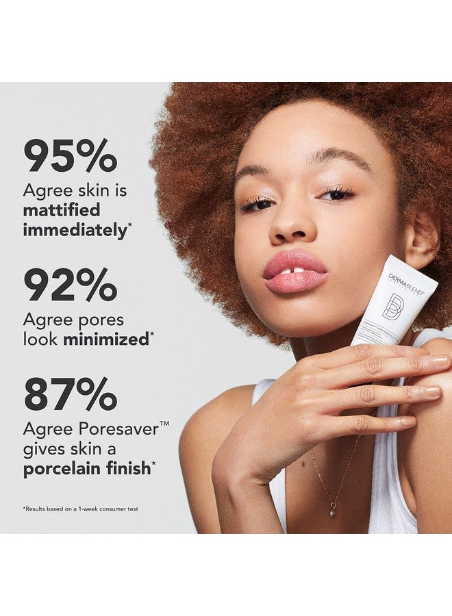 Poresaver Matte Primer Face Makeup For Oily Skin Lightweight Pore Minimizing & Blurring Face Primer 24Hr Wear 1.0 Fl. Oz.