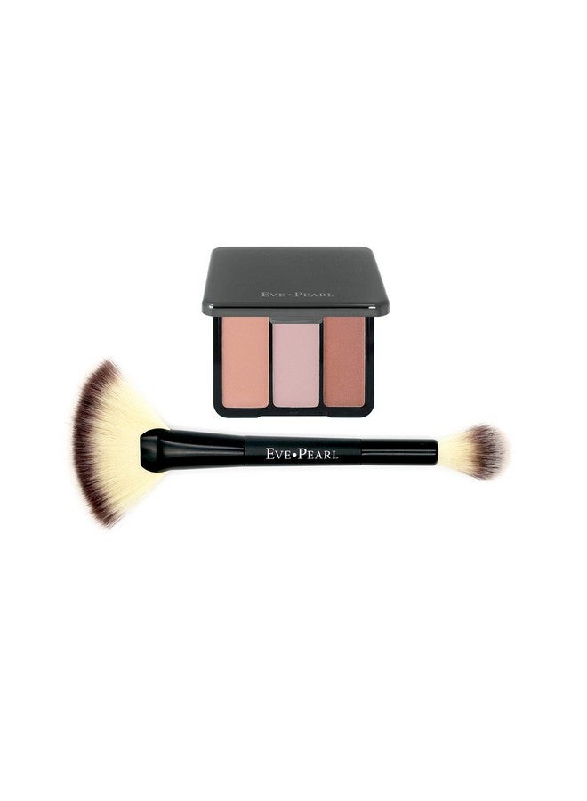 Blush Trio Blush Palette Long Lasting Skincare Makeup And Dual 204 Fan Highlighter Hypoallergenic Brush Set Make Up Kitsweet Cheeks