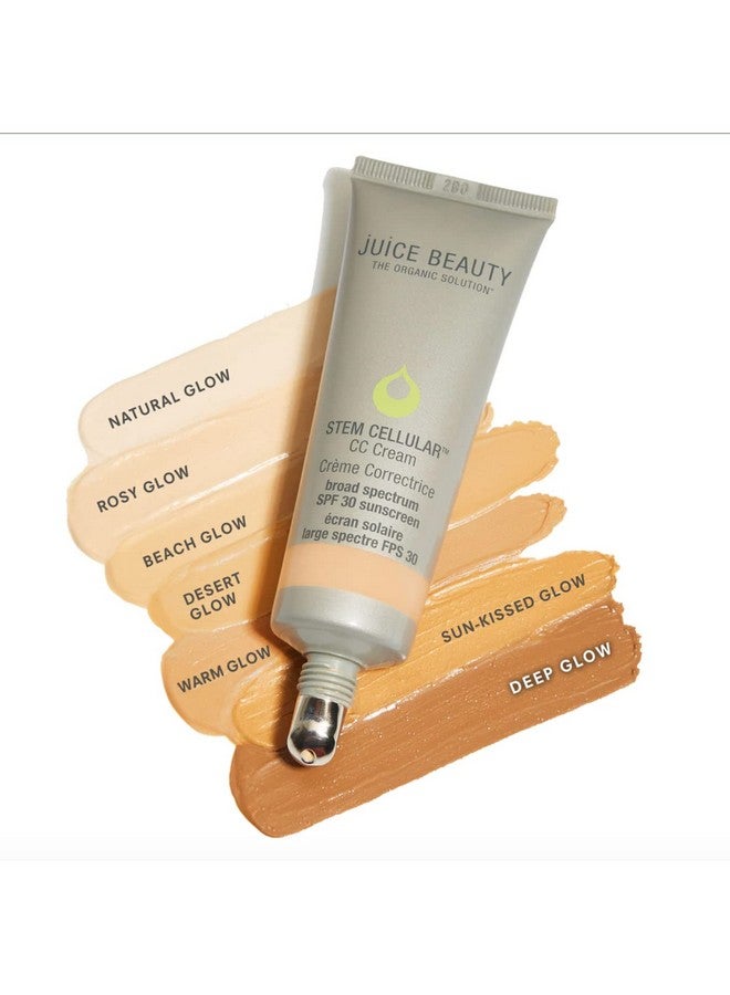 Stem Cellular Cc Cream With Spf 30Warm Glow ; Natural Looking Coverage Sun Protection Age Defying Skin Perfecting Formula With Zinc Spf 30 Sunscreen 1.7 Fl Oz