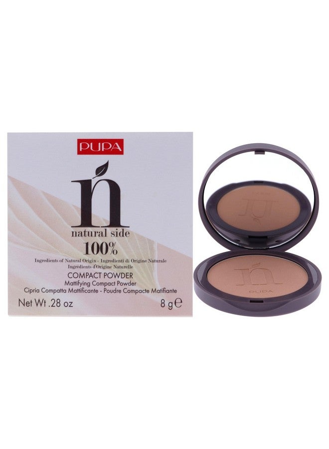 Milano Natural Side Compact Powder 003 Warm Beige Blurring Matte Pressed Powder Lightweight Coverage For A Radiant Poreless Complexion With Texture Smoothing Jojoba Oil 0.28 Oz