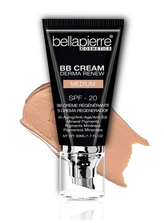Bb Cream With Spf 20 Tinted Sunscreen Concealer Foundation & Moisturizing Face Cream ; Lightweight Formula + Pump Top Applicator ; Non Toxic & Paraben Free ; 1.7 Oz Medium