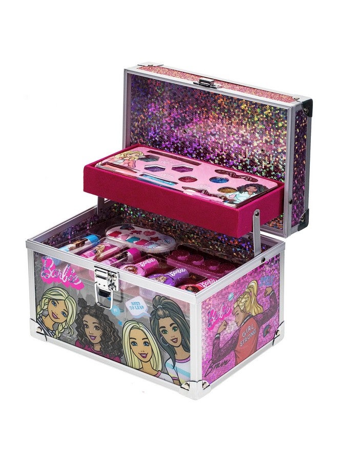 Barbie Movie Kids Makeup Kit For Girls Real Washable Toy Makeup Set Barbie Gift Play Makeup And Pretend Play Toys Ages 3 4 5 6 7 8 9 10 11 12