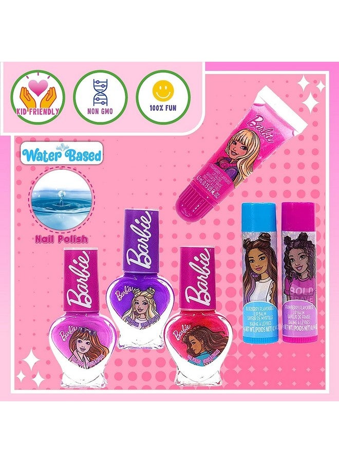 Barbie Movie Kids Makeup Kit For Girls Real Washable Toy Makeup Set Barbie Gift Play Makeup And Pretend Play Toys Ages 3 4 5 6 7 8 9 10 11 12