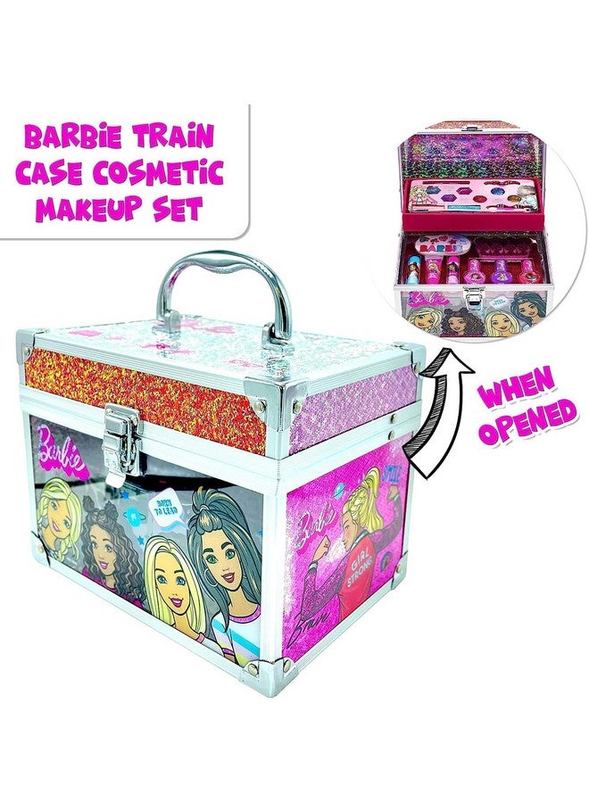 Barbie Movie Kids Makeup Kit For Girls Real Washable Toy Makeup Set Barbie Gift Play Makeup And Pretend Play Toys Ages 3 4 5 6 7 8 9 10 11 12