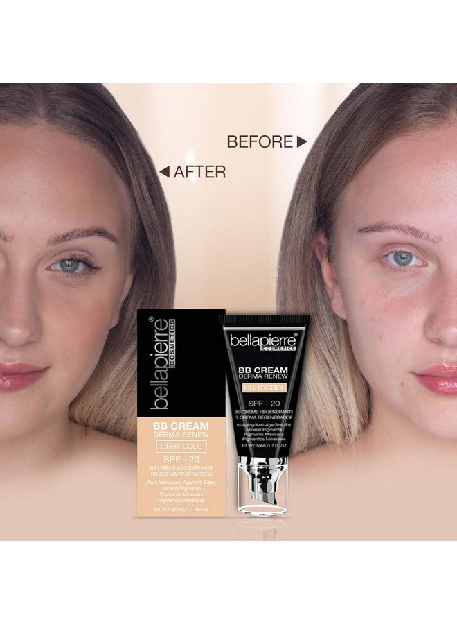 Bb Cream With Spf 20 Tinted Sunscreen Concealer Foundation & Moisturizing Face Cream ; Lightweight Formula + Pump Top Applicator ; Non Toxic & Paraben Free ; 1.7 Oz Light Cool