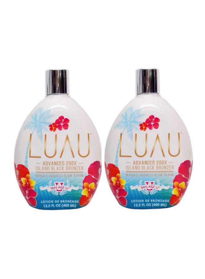 Luau Island Black Bronzer 13.5 Ounce Tanning Bed Lotion (2 X Bottles)