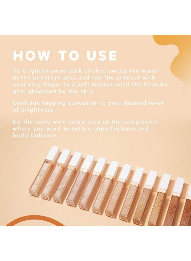 Light Illusion Full Coverage Concealerdiffuse Dark Under Eye Circles Weightless Formula Crease Proof Makeup (Light)