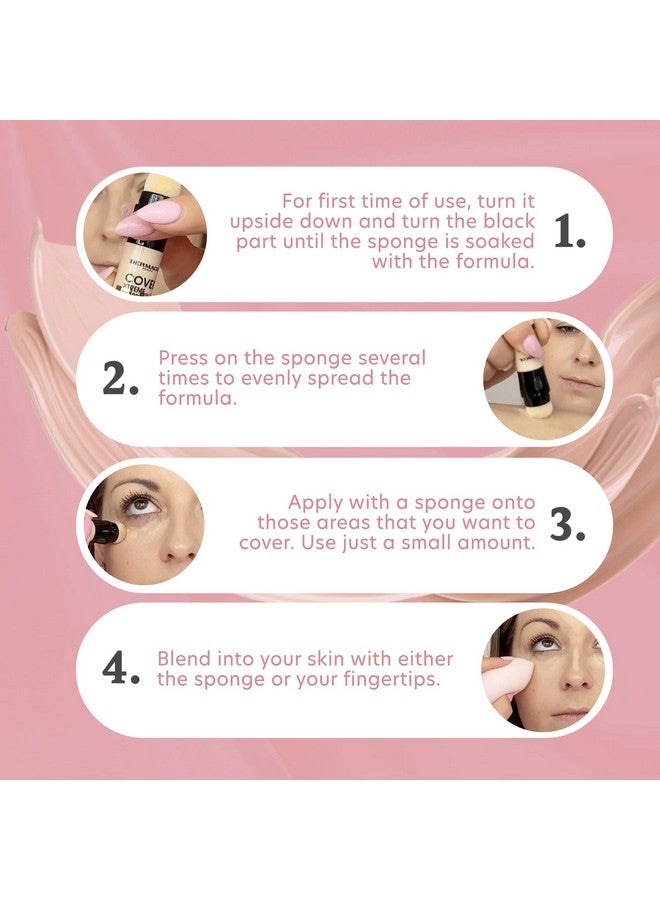 Cover Xtreme Corrector Contour Stick Long Lasting Non Allergenic Liquid Contour With Spf30 High Coverage Light Formula Corrector Concealer Makeup For Acne Prone Skin No. 4 (218)