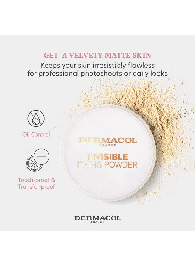 Invisible Fixing Face Powder Touch Proof Translucent Setting Powder For Oily Skin & Other Skin Types Loose Powder Makeup Frangrance Free Matte Powder With Powder Puff Light 13.5 G