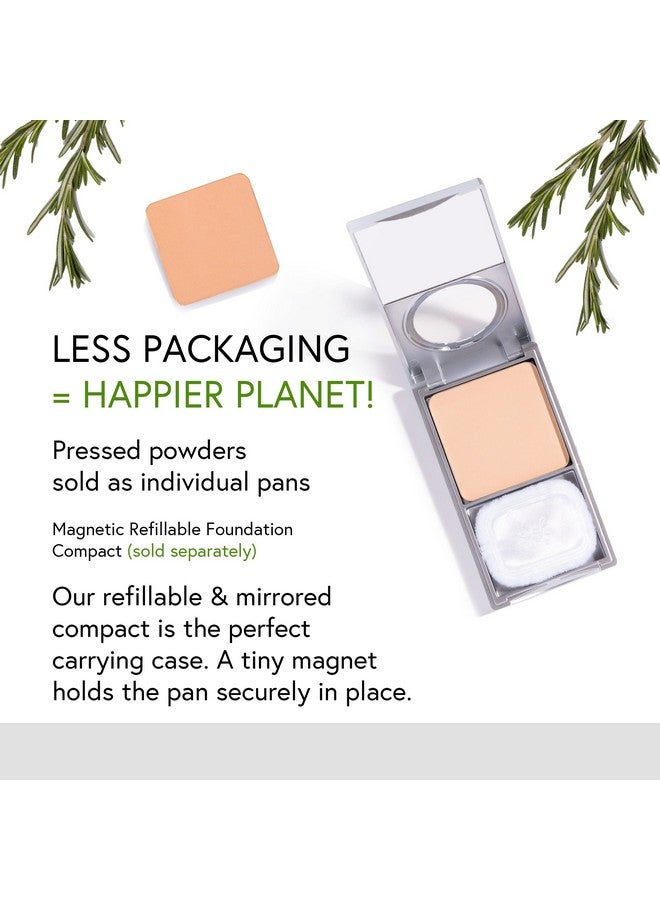 Radiant Skin Pressed Mineral Powder Foundation Refill Montego (Warm Tan Neutral For Richer Skin Tones) Net Wt. 7.5G/0.26 Oz ; Vegan Gluten Free Cruelty Free