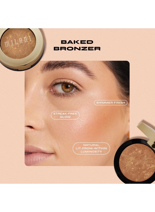 Baked Bronzer Dolce Cruelty Free Shimmer Bronzing Powder To Use For Contour Makeup Highlighters Makeup Bronzer Makeup 0.25 Ounce