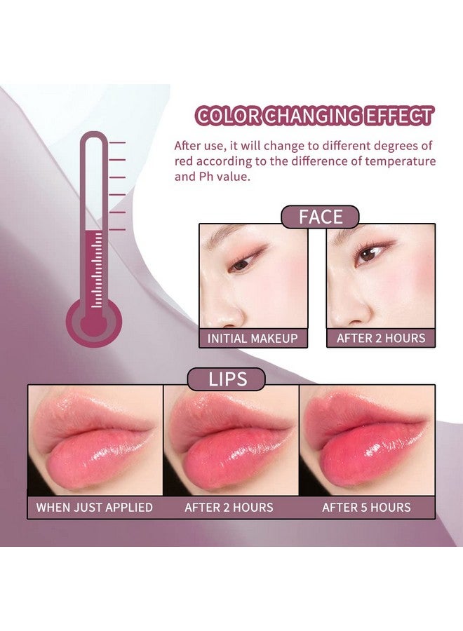 Moisturizing Blush Rouge Color Changing Blusher For Cheeks And Lips Balm Multi Use Cream Liquid Waterproof Gel For Cheeks & Lips Gloss Glossy Shiny Finish Makeup