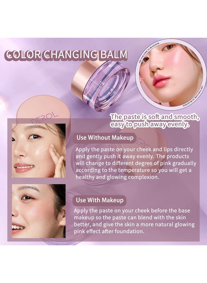 Moisturizing Blush Rouge Color Changing Blusher For Cheeks And Lips Balm Multi Use Cream Liquid Waterproof Gel For Cheeks & Lips Gloss Glossy Shiny Finish Makeup