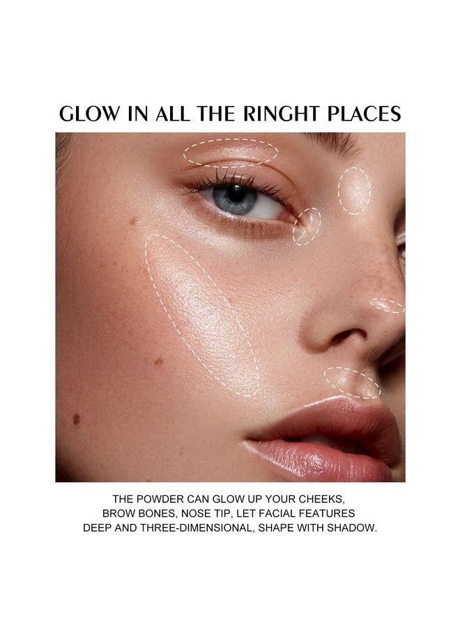 Face Highlighter Palette Glossy Glitter Highlight Contouring Palette Natural Shiny Contour Makeup Illuminator Concealer Lasting Lightweight By Ownest Beauty Sun Glow