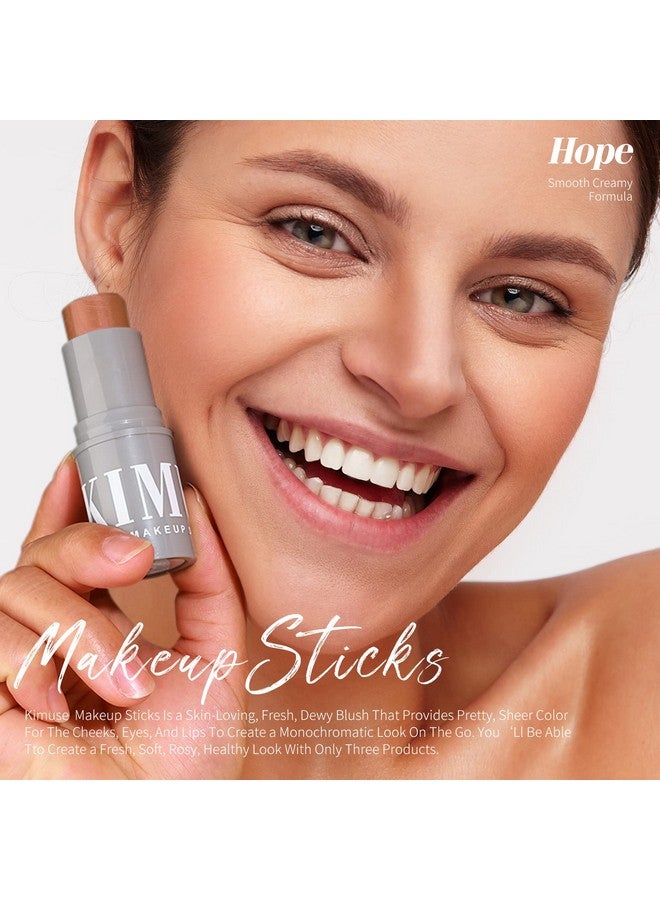 Cream Contour Stick Duo Cream Blush Stick & Bronzer Shaping Stick Creamy & Pigmented Long Lasting & Vegan Face Make Up Sticks