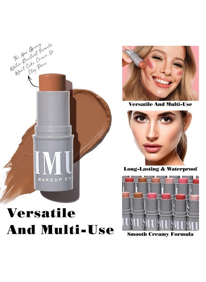 Cream Contour Stick Duo Cream Blush Stick & Bronzer Shaping Stick Creamy & Pigmented Long Lasting & Vegan Face Make Up Sticks