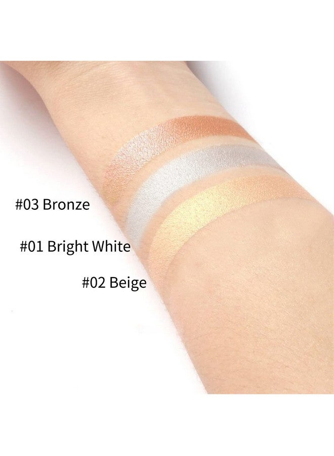 Highlight And Glow Stick Shimmer Cream Makeup Contour Stick Highlighter Bronzer Stick Waterproof Long Lasting Face Glitter Highlighter Makeup Stick Pack Of 1