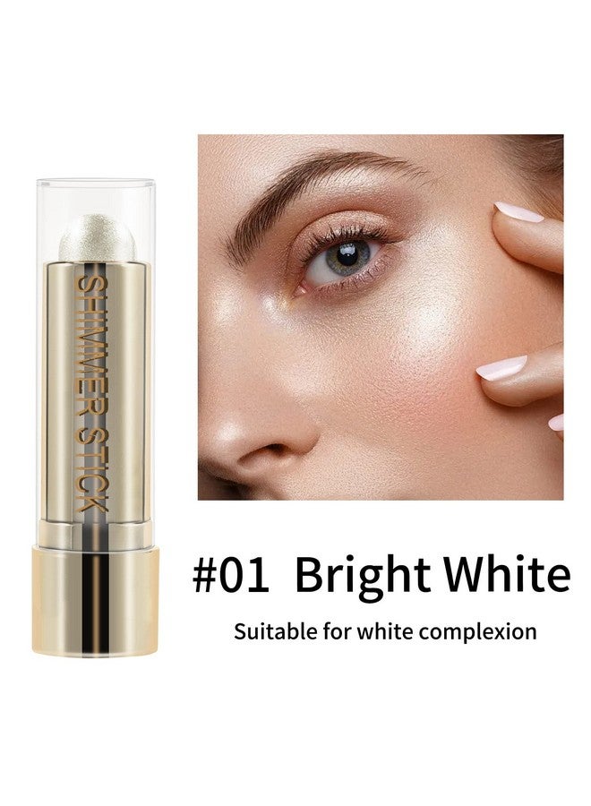 Highlight And Glow Stick Shimmer Cream Makeup Contour Stick Highlighter Bronzer Stick Waterproof Long Lasting Face Glitter Highlighter Makeup Stick Pack Of 1