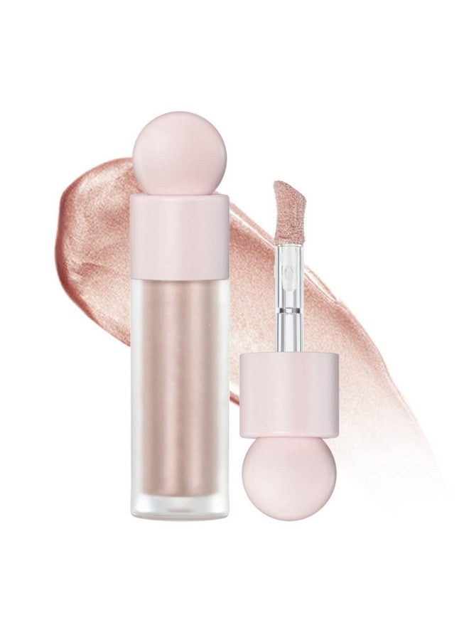 Liquid Highlighter Natural Glow For Face & Body Waterproof Moisturizing Light Liquid Luminizer For Long Lasting Shimmer Contour Highlighter Stick Easy To Apply With Cushion Applicator ( 3 Rose Gold)